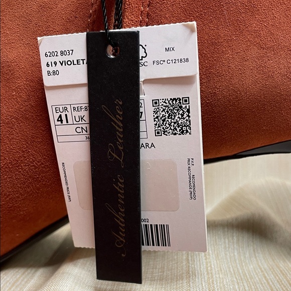 Violeta By MNG Terracotta Ankle Booties New - Picture 4 of 8